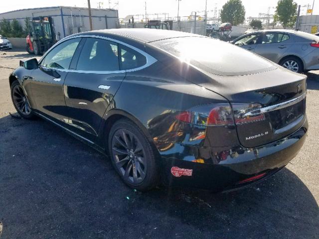 5YJSA1E27JF266530 - 2018 TESLA MODEL S أسود صورة 3
