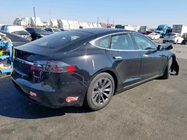 5YJSA1E27JF266530 - 2018 TESLA MODEL S أسود صورة 4