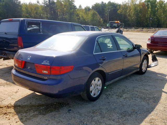 1HGCM55455A126982 - 2005 HONDA ACCORD LX BLUE photo 4