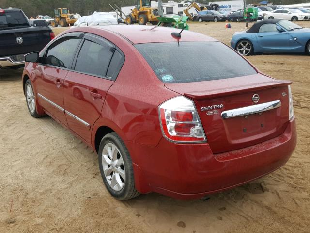 3N1AB6AP0CL716310 - 2012 NISSAN SENTRA 2.0 RED photo 3