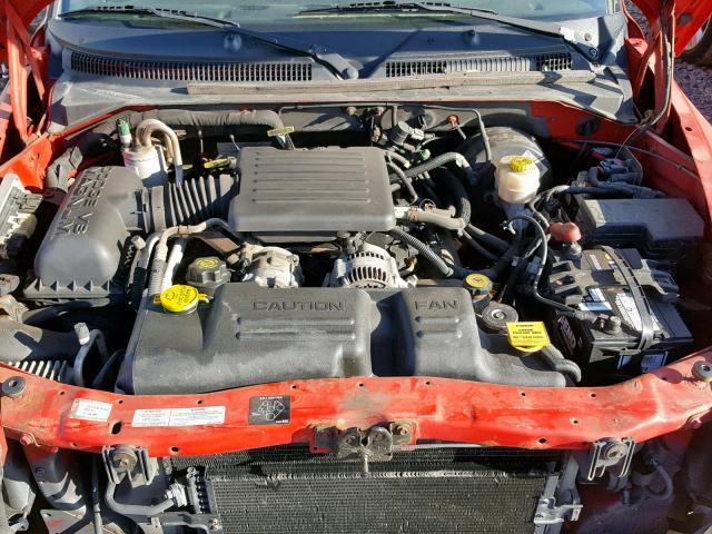 1B7GG22N6YS509315 - 2000 DODGE DAKOTA RED photo 7