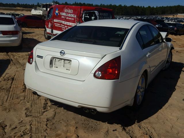 1N4BA41E66C851577 - 2006 NISSAN MAXIMA SE WHITE photo 4