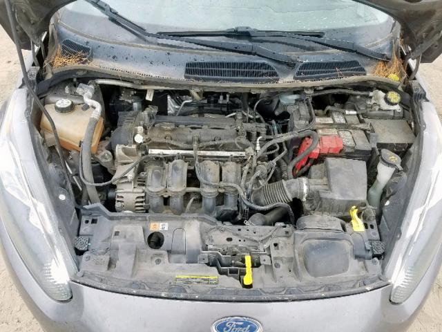 3FADP4BJ2EM106101 - 2014 FORD FIESTA SE GRAY photo 7