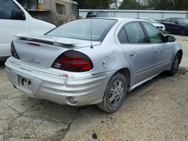 1G2NE52E15M237064 - 2005 PONTIAC GRAND AM S SILVER photo 4