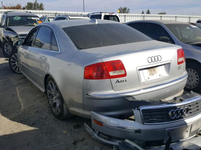 WAUML44E94N000588 - 2004 AUDI A8 L QUATT SILVER photo 3