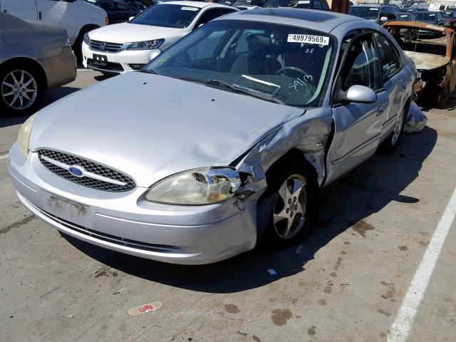 1FAHP55S72G237803 - 2002 FORD TAURUS SES SILVER photo 2