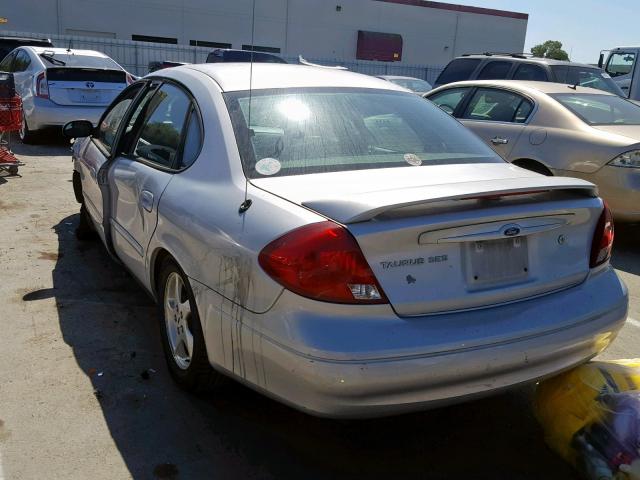 1FAHP55S72G237803 - 2002 FORD TAURUS SES SILVER photo 3