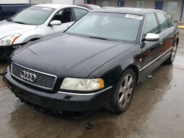 WAUGU44DX2N005202 - 2002 AUDI S8 QUATTRO BLACK photo 2