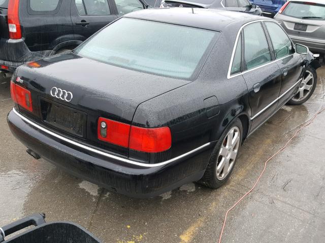 WAUGU44DX2N005202 - 2002 AUDI S8 QUATTRO BLACK photo 4