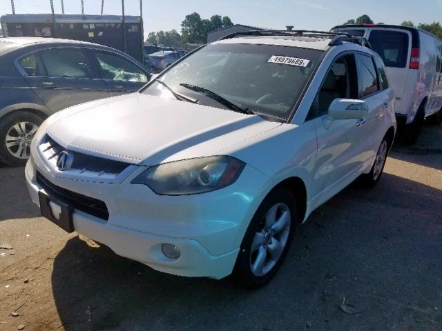 5J8TB18279A007717 - 2009 ACURA RDX WHITE photo 2