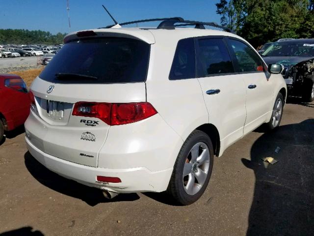 5J8TB18279A007717 - 2009 ACURA RDX WHITE photo 4