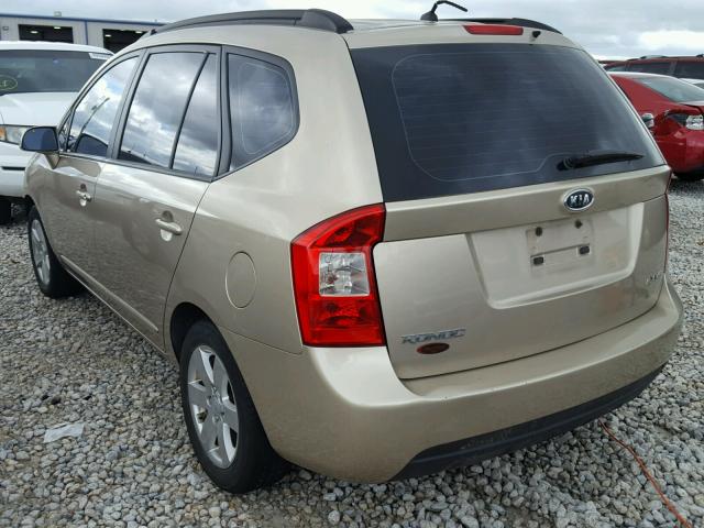 KNAFG526187145343 - 2008 KIA RONDO LX TAN photo 3