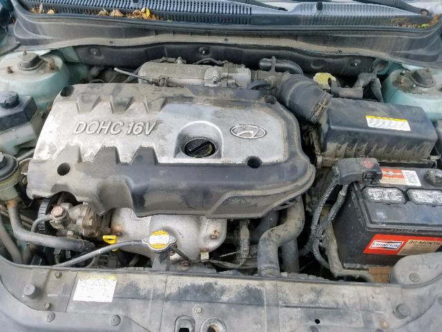 KMHCN36C07U038599 - 2007 HYUNDAI ACCENT SE BLUE photo 7