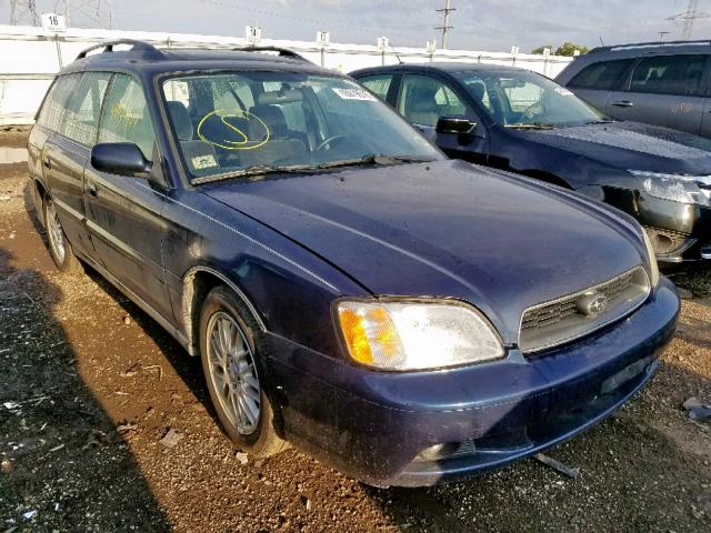 4S3BH635337307637 - 2003 SUBARU LEGACY L BLUE photo 1