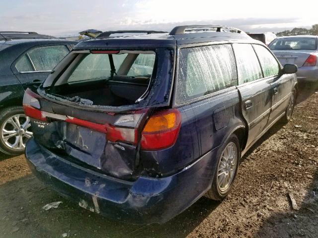 4S3BH635337307637 - 2003 SUBARU LEGACY L BLUE photo 4