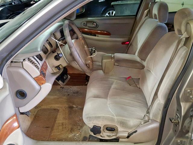 1G4HP54K61U212446 - 2001 BUICK LESABRE CU BEIGE photo 5