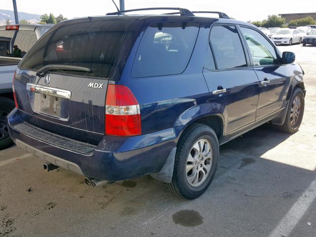 2HNYD18733H525367 - 2003 ACURA MDX TOURIN BLUE photo 4