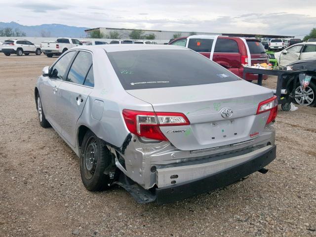 4T4BF1FK4CR206040 - 2012 TOYOTA CAMRY BASE SILVER photo 3