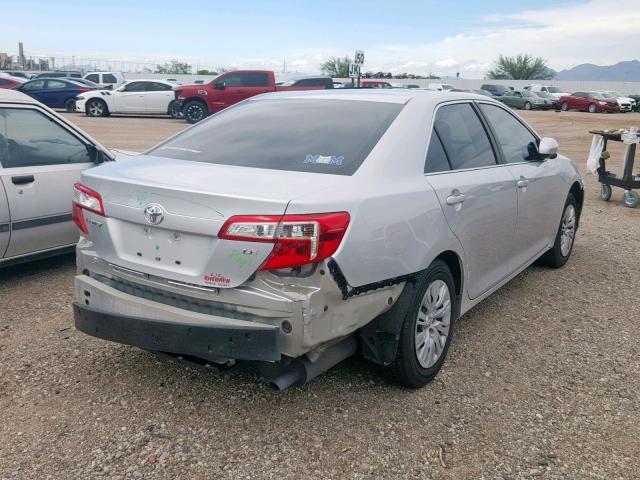 4T4BF1FK4CR206040 - 2012 TOYOTA CAMRY BASE SILVER photo 4
