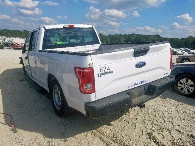 1FTEX1C89FKD22125 - 2015 FORD F150 SUPER WHITE photo 3