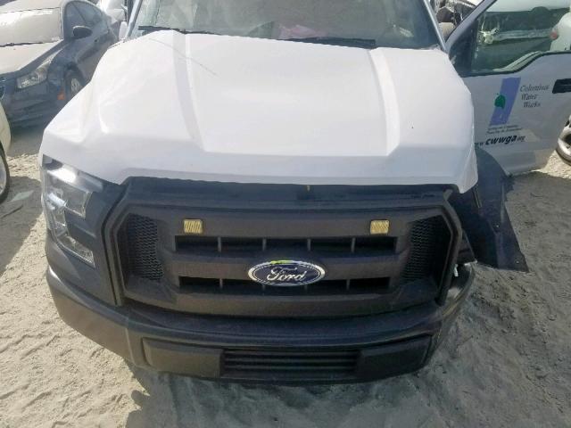 1FTEX1C89FKD22125 - 2015 FORD F150 SUPER WHITE photo 7