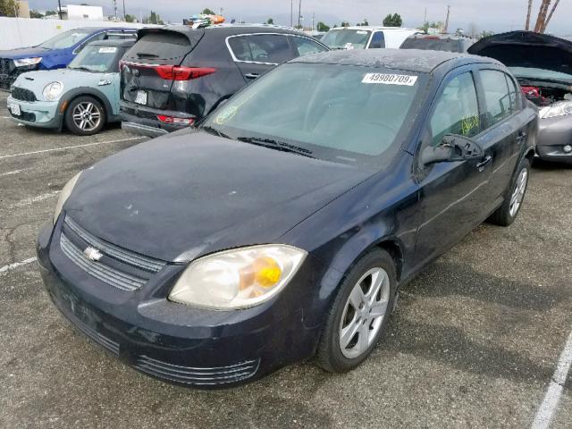 1G1AL58F987228625 - 2008 CHEVROLET COBALT LT BLACK photo 2