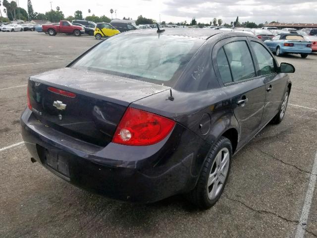 1G1AL58F987228625 - 2008 CHEVROLET COBALT LT BLACK photo 4