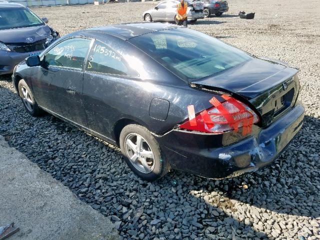 1HGCM72555A023828 - 2005 HONDA ACCORD LX BLACK photo 3