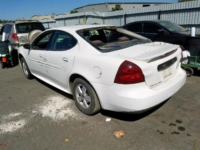 2G2WP552061251289 - 2006 PONTIAC GRAND PRIX WHITE photo 3
