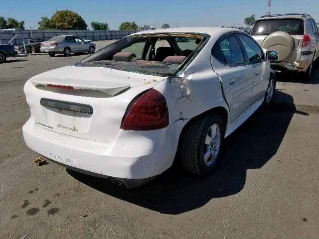 2G2WP552061251289 - 2006 PONTIAC GRAND PRIX WHITE photo 4