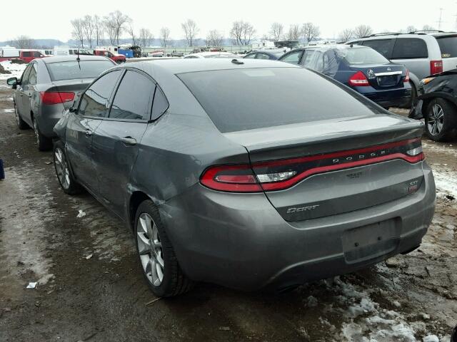 1C3CDFBH3DD700850 - 2013 DODGE DART SXT SILVER photo 3