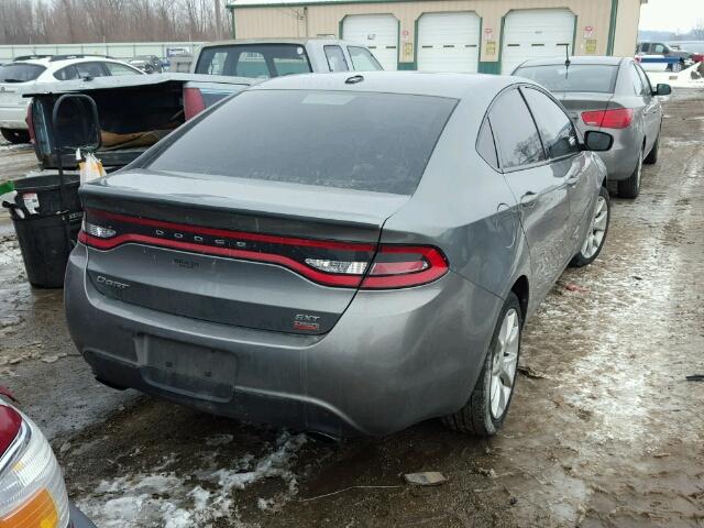 1C3CDFBH3DD700850 - 2013 DODGE DART SXT SILVER photo 4