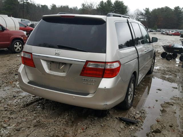 5FNRL38805B039593 - 2005 HONDA ODYSSEY TO SILVER photo 4