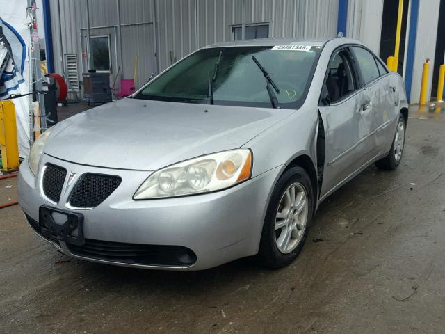 1G2ZF55B364173160 - 2006 PONTIAC G6 SE SILVER photo 2