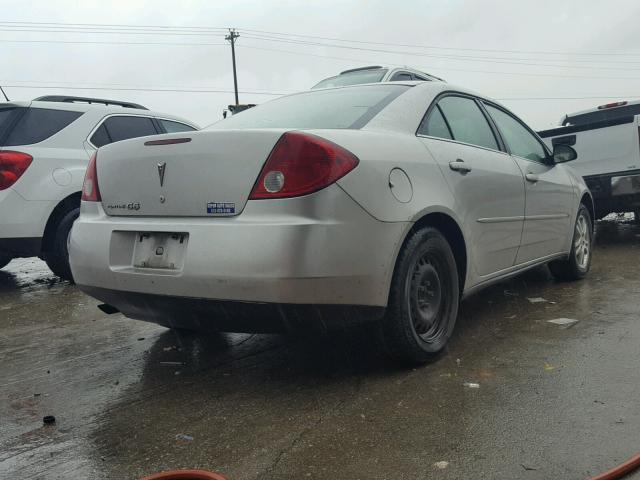 1G2ZF55B364173160 - 2006 PONTIAC G6 SE SILVER photo 4