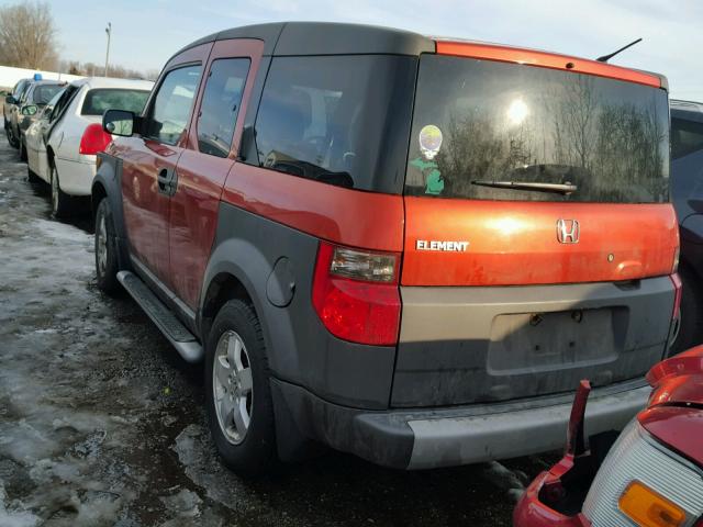 5J6YH28514L018335 - 2004 HONDA ELEMENT EX ORANGE photo 3