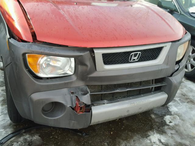 5J6YH28514L018335 - 2004 HONDA ELEMENT EX ORANGE photo 9