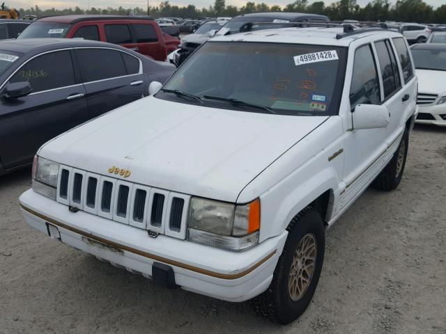 1J4GZ78Y8PC700360 - 1993 JEEP GRAND CHER WHITE photo 2