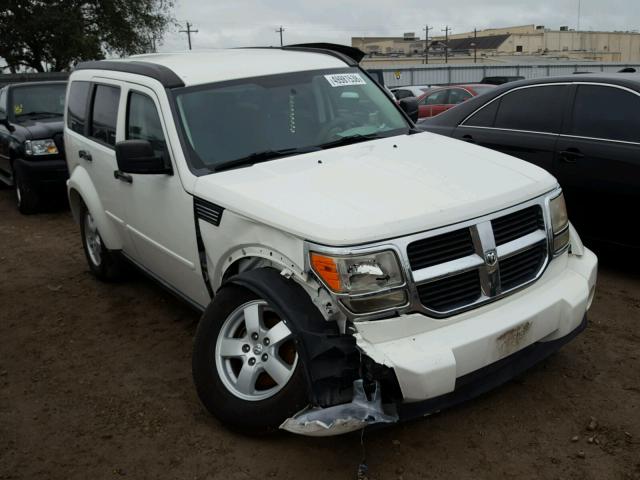 1D8GT28K58W266762 - 2008 DODGE NITRO SXT WHITE photo 1