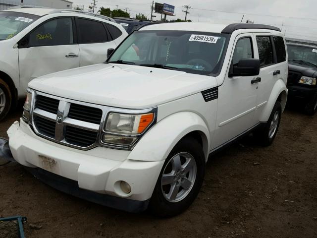 1D8GT28K58W266762 - 2008 DODGE NITRO SXT WHITE photo 2