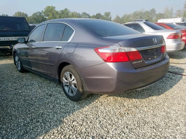 1HGCR2F34EA122976 - 2014 HONDA ACCORD LX GRAY photo 3