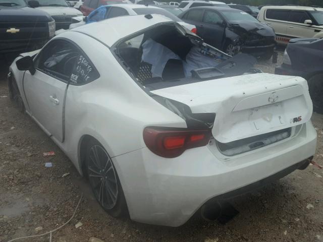 JF1ZNAA15D1720812 - 2013 TOYOTA SCION FR-S WHITE photo 3