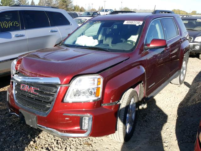 2GKFLNE34H6157698 - 2017 GMC TERRAIN SL RED photo 2