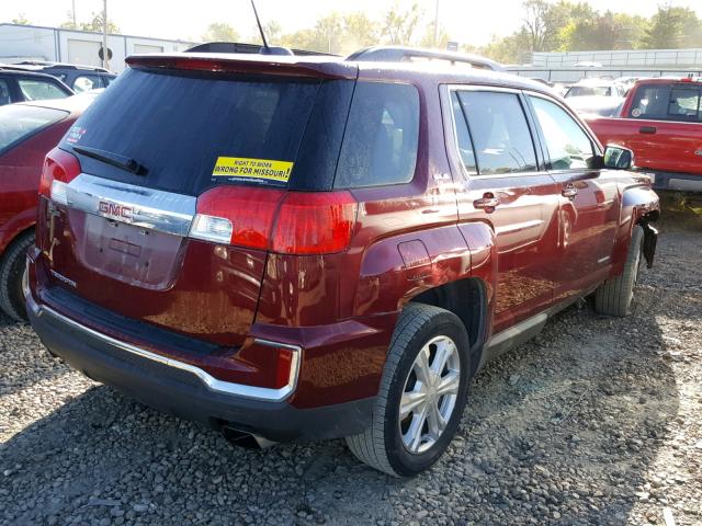 2GKFLNE34H6157698 - 2017 GMC TERRAIN SL RED photo 4