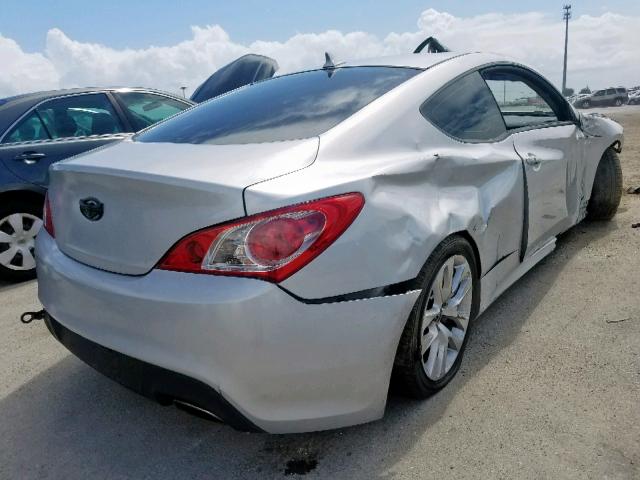 KMHHU6KH1AU004593 - 2010 HYUNDAI GENESIS CO SILVER photo 4