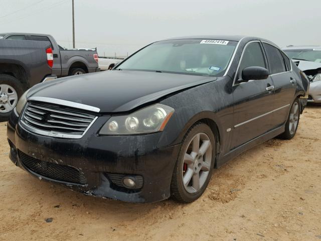 JNKBY01E28M500823 - 2008 INFINITI M45 BASE BLACK photo 2