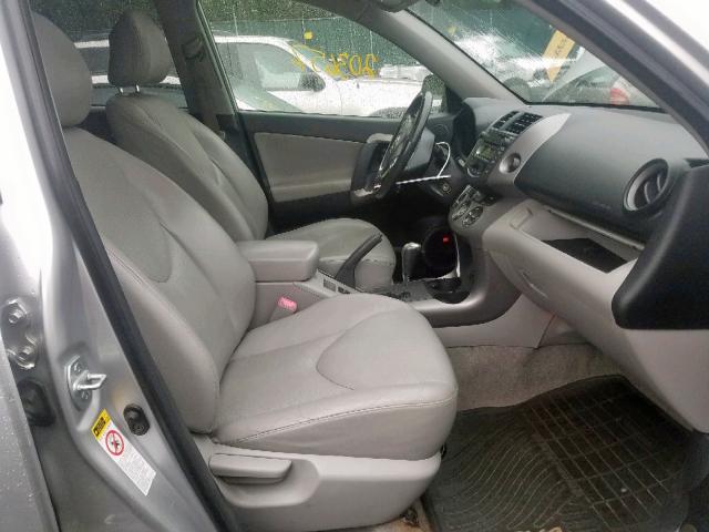 JTMBD31V775062369 - 2007 TOYOTA RAV4 LIMIT SILVER photo 5