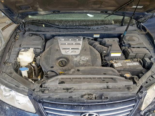 KMHFC46FX7A210061 - 2007 HYUNDAI AZERA SE BLUE photo 7