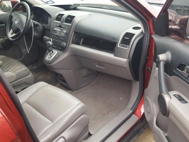 JHLRE3H74AC007077 - 2010 HONDA CR-V EXL RED photo 5