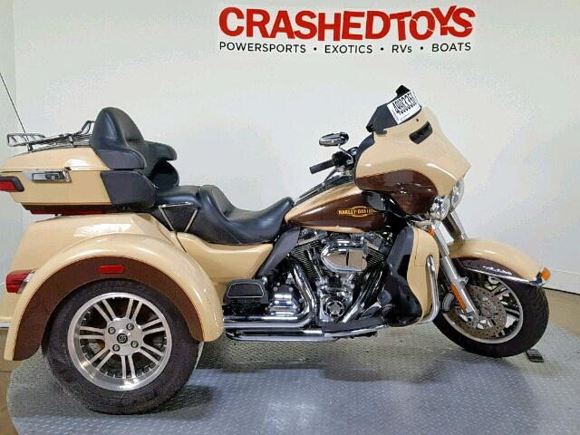 1HD1MAL11EB859840 - 2014 HARLEY-DAVIDSON FLHTCUTG T TAN photo 1